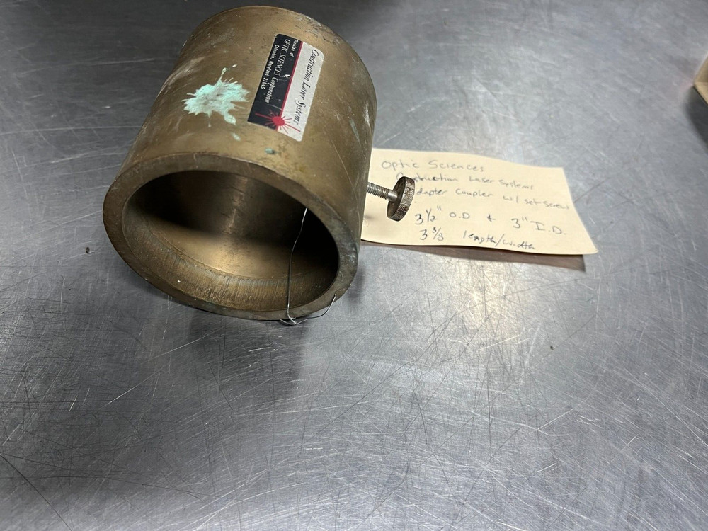 Construction Laser Systems Optic Sciences Adapter Coupler w/ Set Screw 3" ID