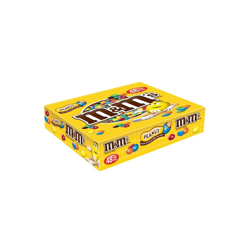 M&M's Peanut Chocolate Candy (1.74 Ounce, 48 Count) (2 Pack)