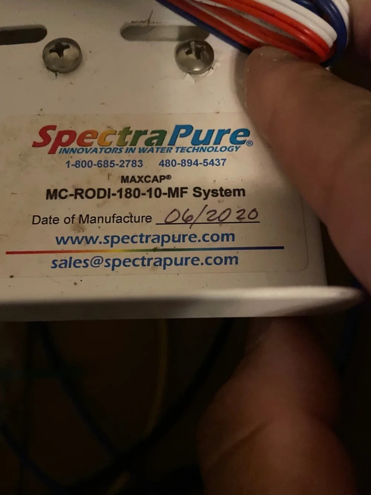 SpectraPure® MaxCap RO/DI System w/ Manual Flush - 180 GPD