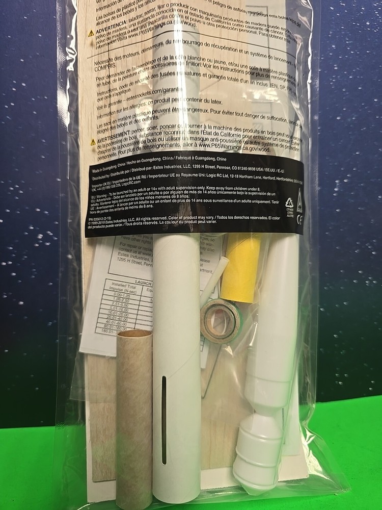 Estes Crossfire ISX Est 7220 Model Rocket Kit