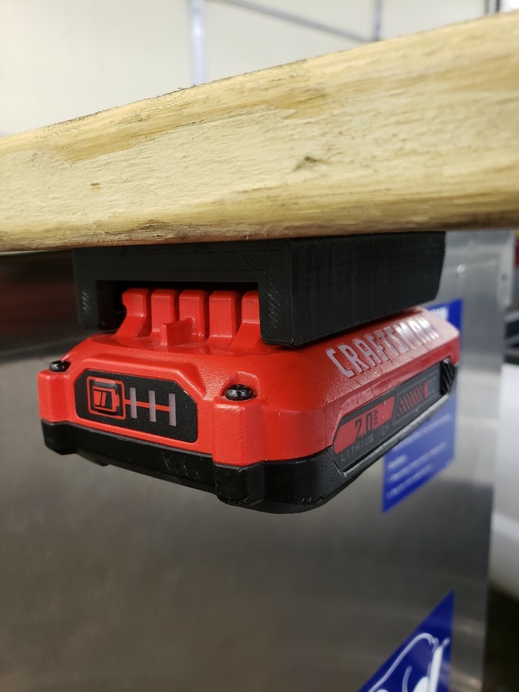 **2 Pack** Craftsman 20 Volt V20 Wall/Undershelf Locking Battery Holder Mount