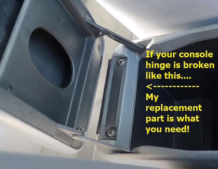 1999-2001 Camry Center Console Hinge Replacement with Support Arms