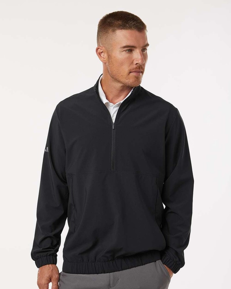 Adidas - Woven Half-Zip Pullover - A705, golf warmup, dad gift