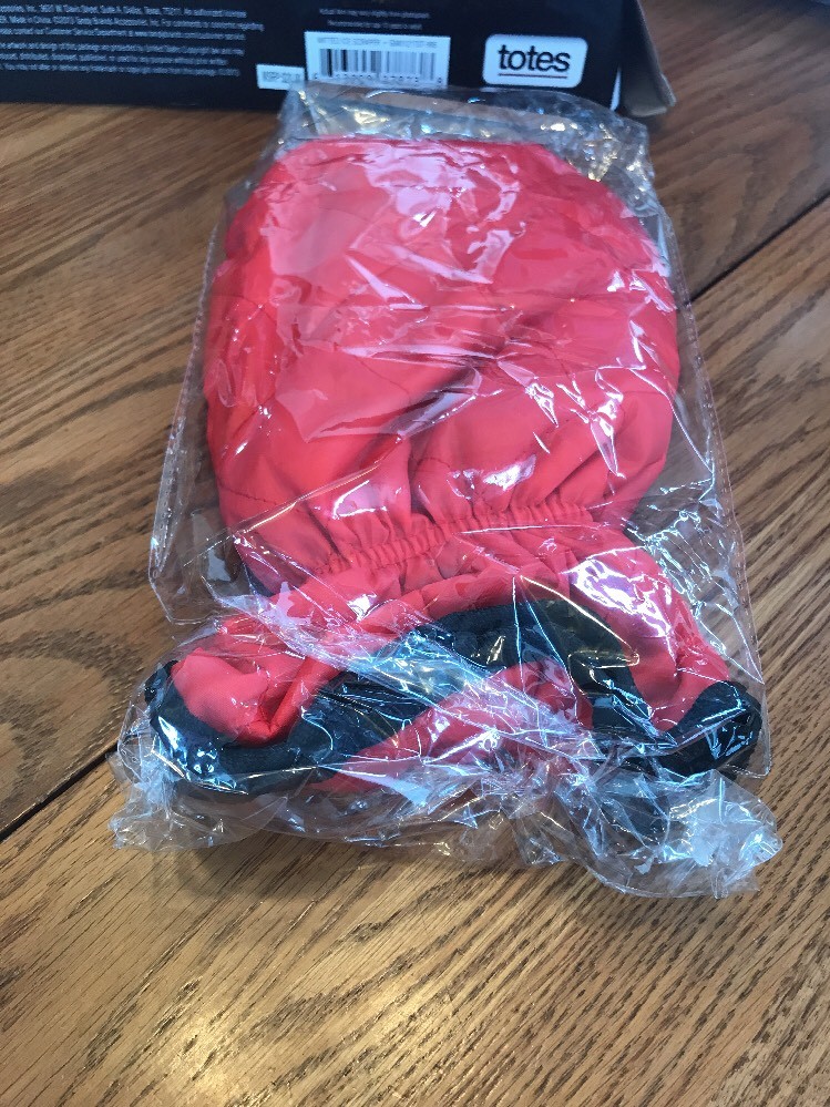 Totes Warm Mitted Auto Car Windsheild 2 Sided Ice Scraper Chipper Glove - NEW
