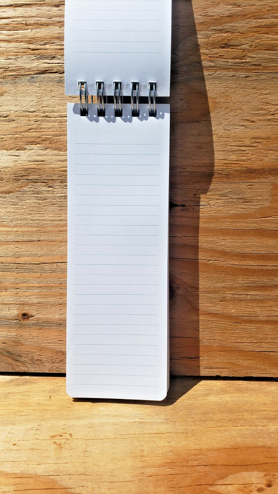 2 Pack Long Spiral Notepad List And Notes Flowers