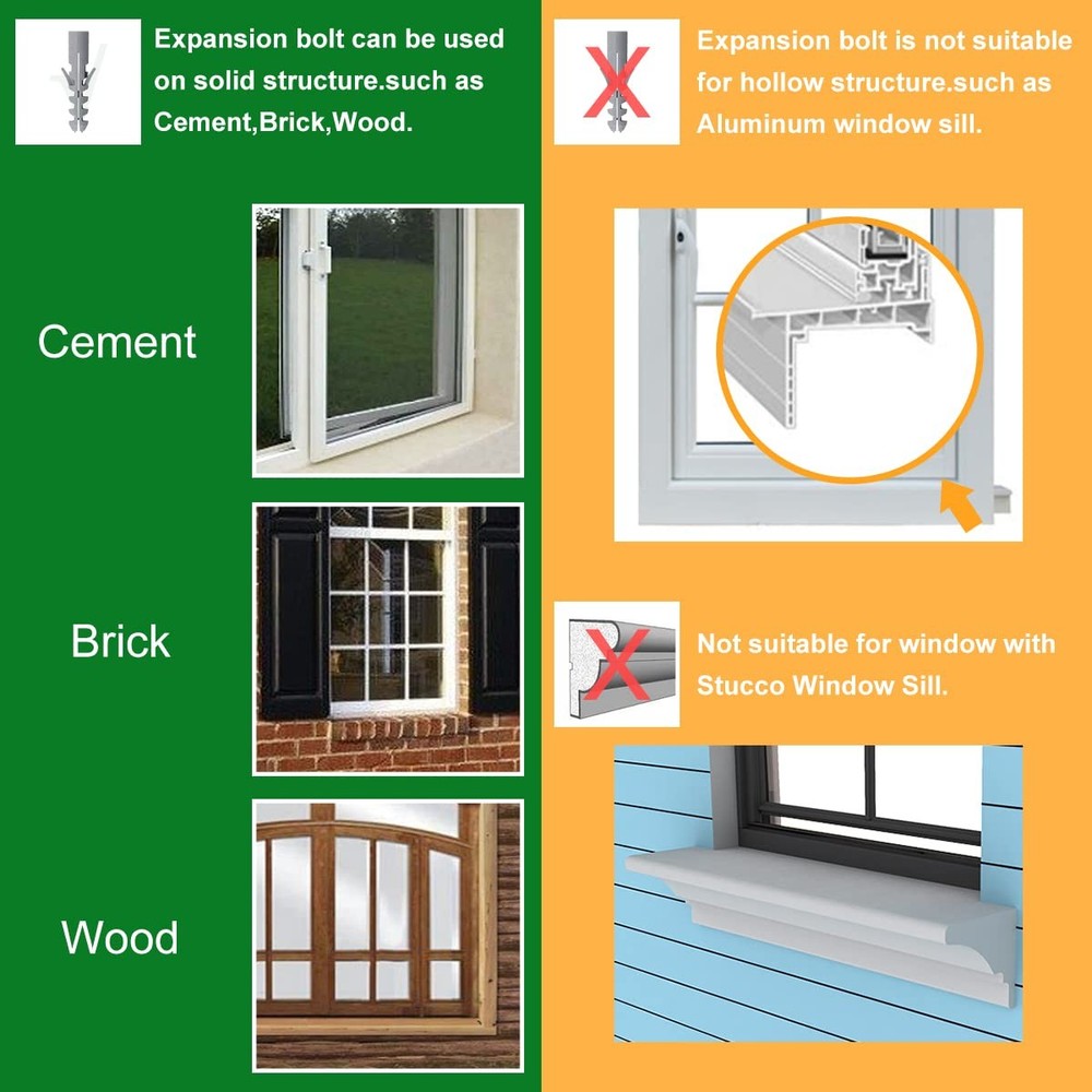 Window Air Conditioner Bracket, Heavy Duty Window AC Support Bracket with 2 A...