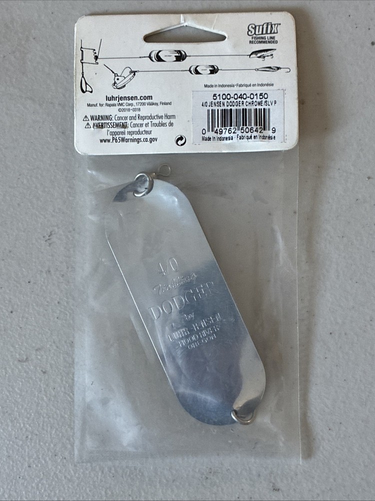 Luhr Jensen 4/0 Jensen Dodger Chrome Flasher.