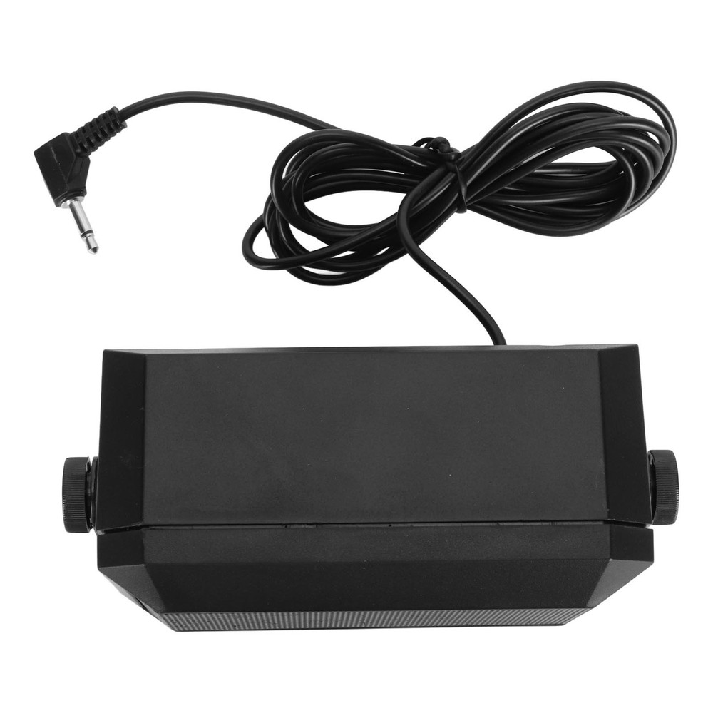 Professional Rectangular 3.5mm Plug 5W CB External Speaker For Car Radio New