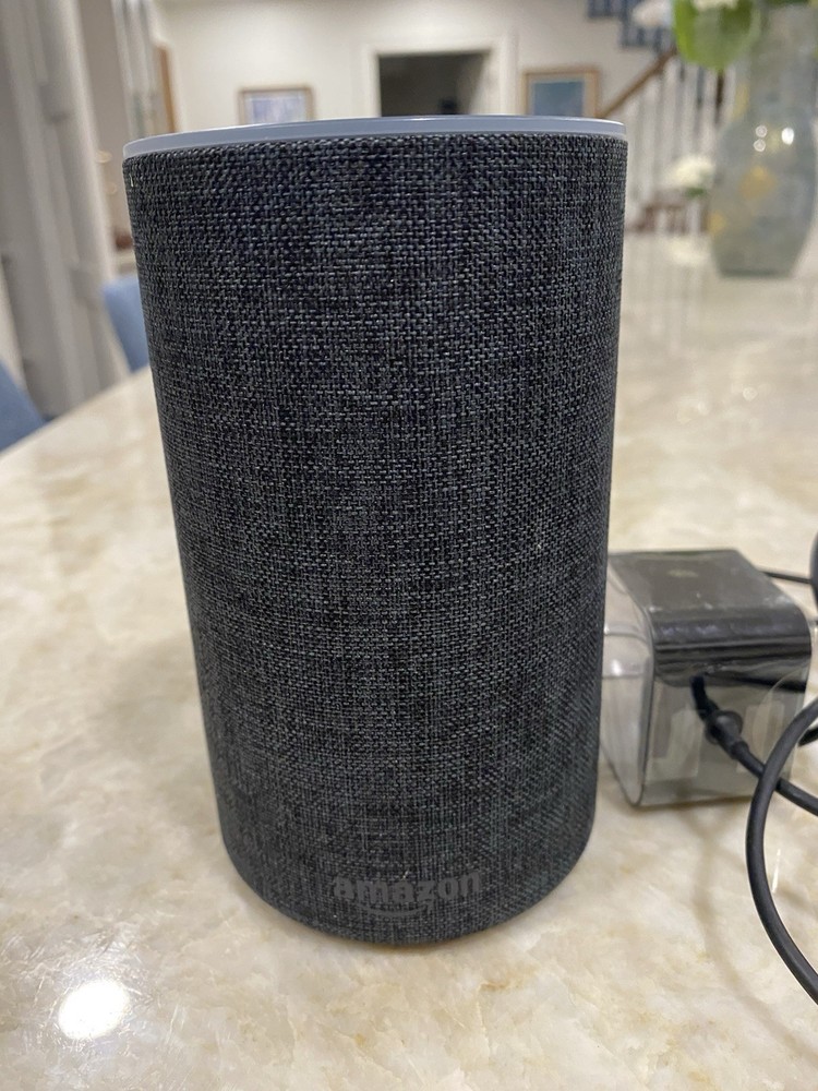 Amazon Echo Smart Assistant Charcoal Fabric, Tested Works