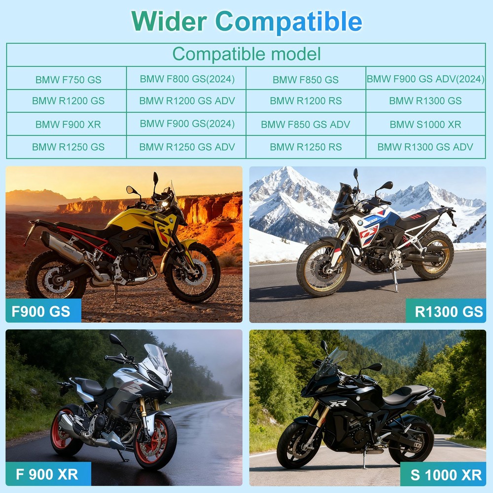 for BMW Motorcycles Touchscreen,Plug & Play Display,Support CarPlay/Android Auto