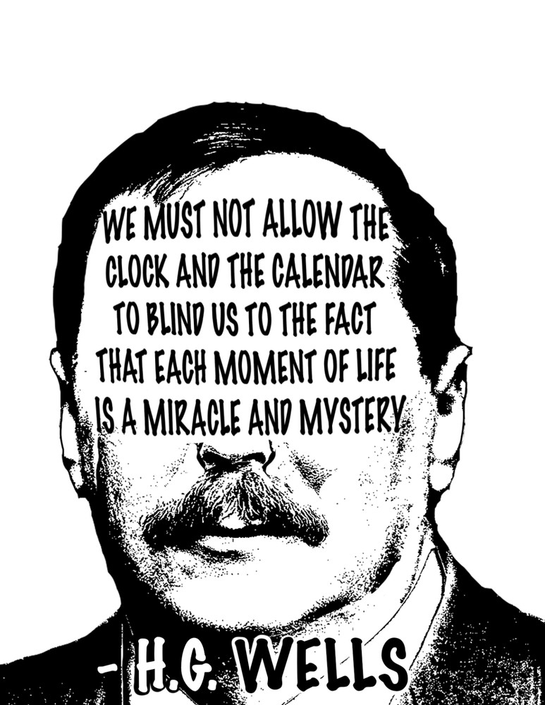 H.G Wells Quoted Stickers
