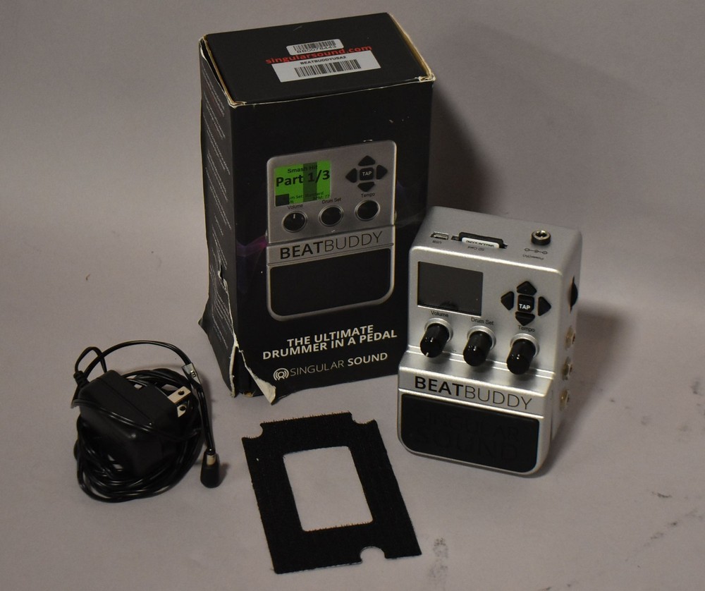 Singular Sound BeatBuddy Drum Machine Pedal Silver w/BOX