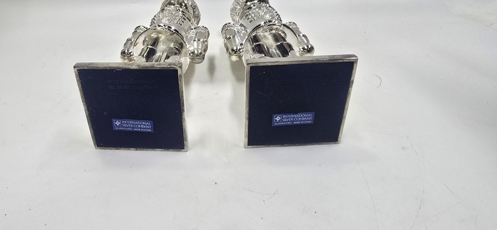International Silver Co. Nutcracker Candlesticks 7 5/8"