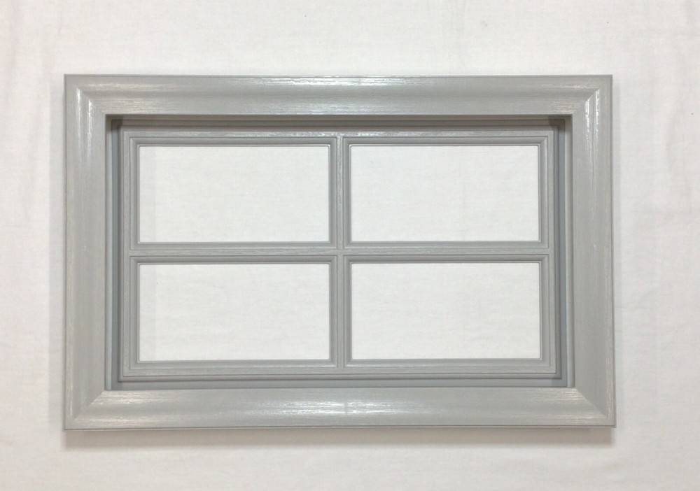 Gray Amarr Garage Door Window Kit Short Panel Frame Insert Grills Glass Options