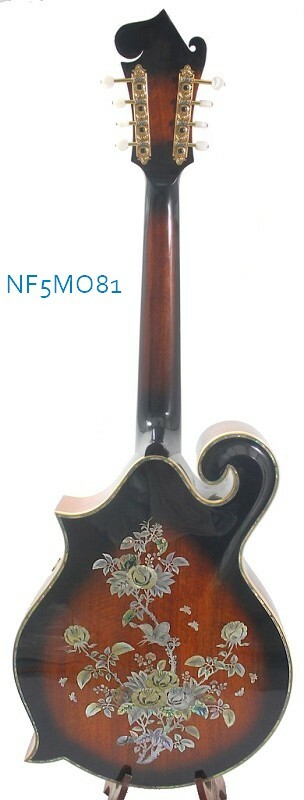 F5 style Solid Curly Maple wood and Spruce top Mandocello Rose NF5MO81
