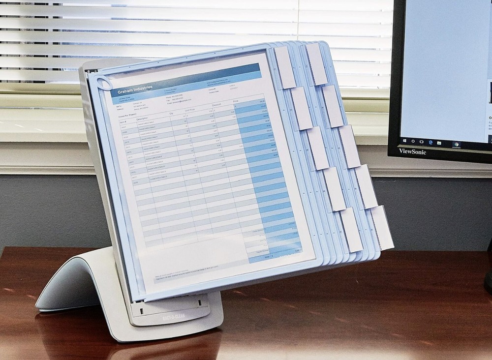 DURABLE - Display panel system SHERPA® STYLE DESK 10 Letter Antimicrobial