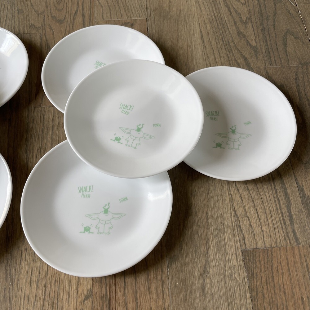 Corelle The Child Appetizer Plate Set 8 Pack Protect Attack Snack 6.75”  New