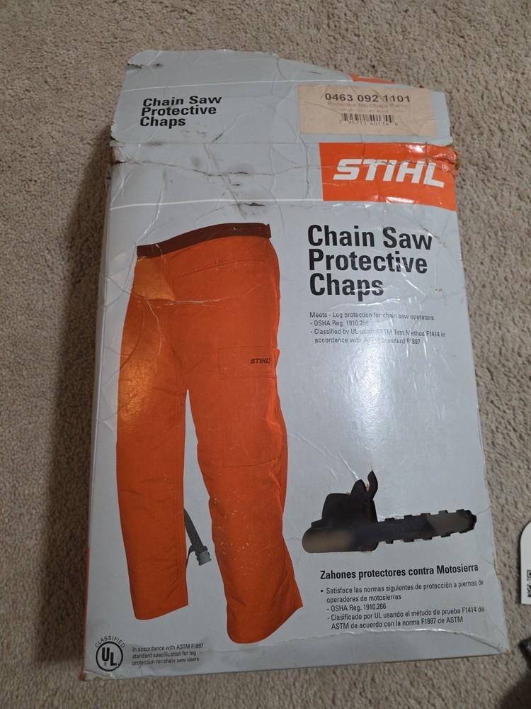 Stihl chainsaw protective chaps - CAMO Color