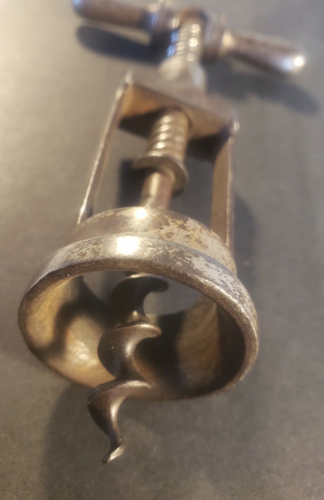 Antique 19th Century Locking Handle Corkscrew S & A Co. Germany stamp