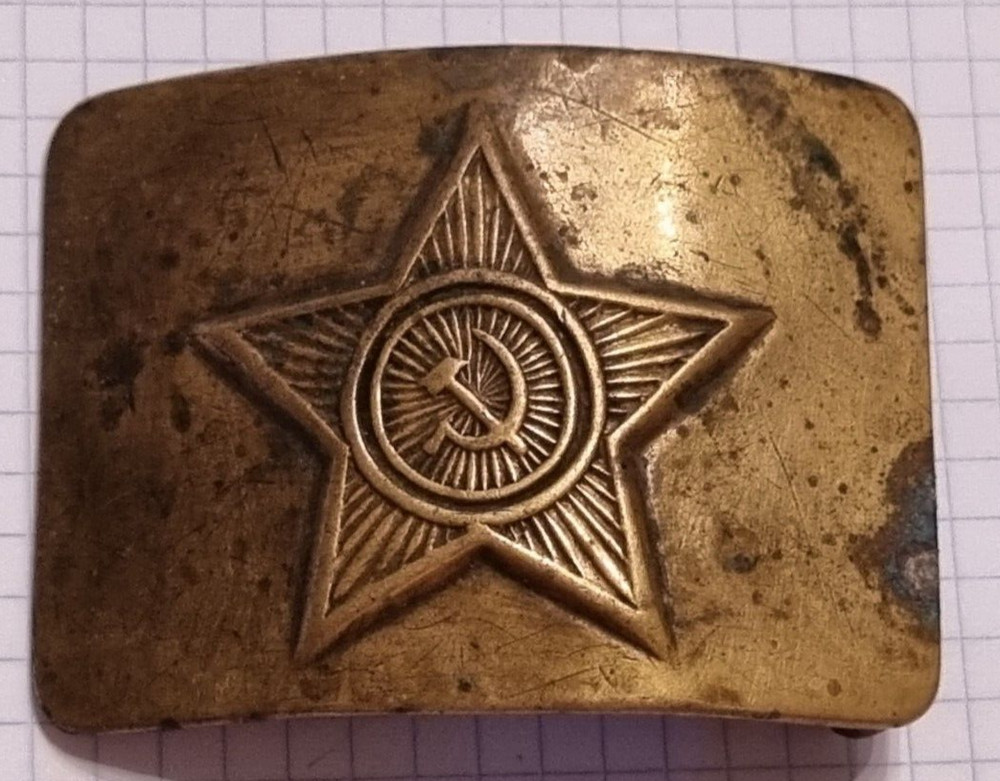 soviet military belt buckle ussr