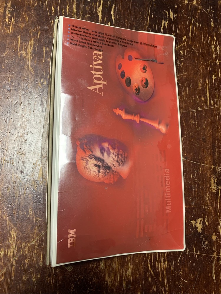 Vintage IBM Aptiva Computer Software Storage Binder & CD’s - Recovery & Games