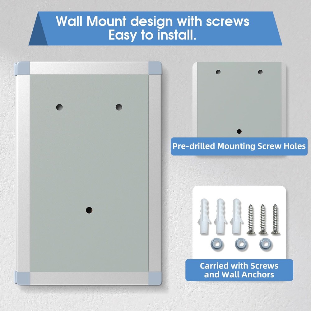 24 Slots Key Box Wall Mount with Code and Key, Key Lock Box with Combination,...