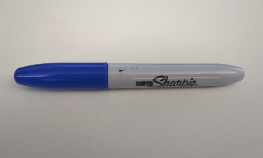 One Sanford Blue Super Sharpie Discontinued *Used*