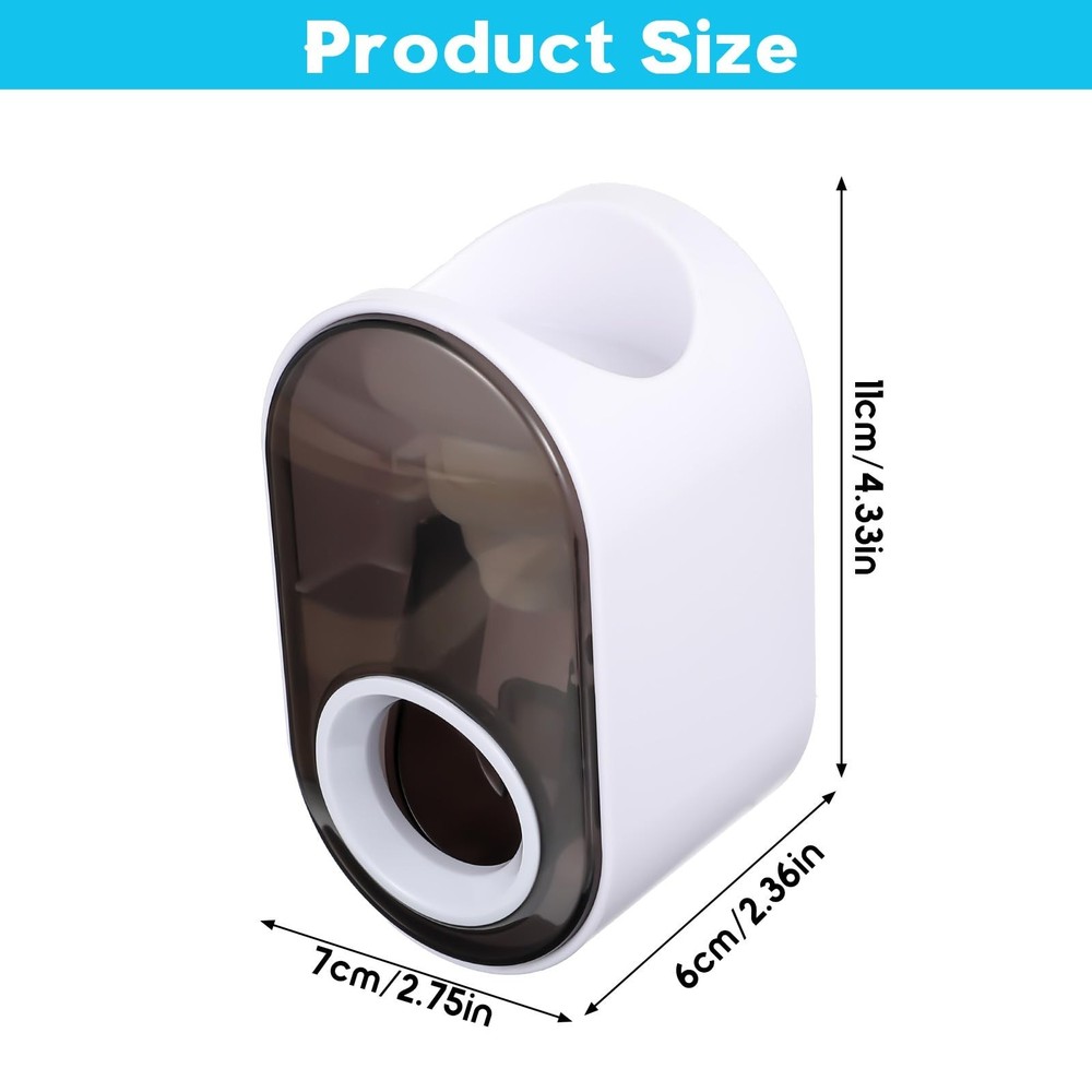 Toothpaste Dispenser Wall Mounted for Bathroom Automatic Toothpaste Squeezer ...