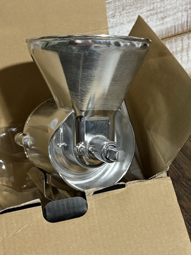 Grain Mill Attachment Metal Silver Accessory Kitchen Aid Mixer Compatible