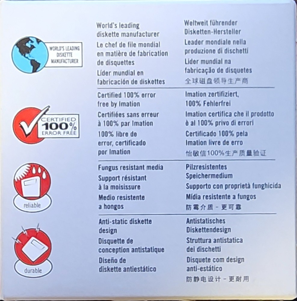 Imation Neon Diskettes. MAC Formatted 2HD. 2 Missing. 8 Diskettes Total. 1.40MB