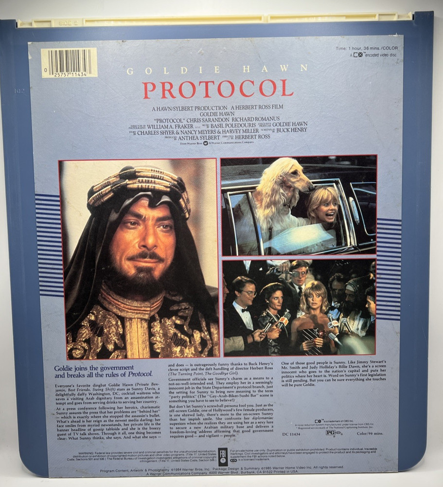 Protocol CED RCA Videodisc Selectavision
