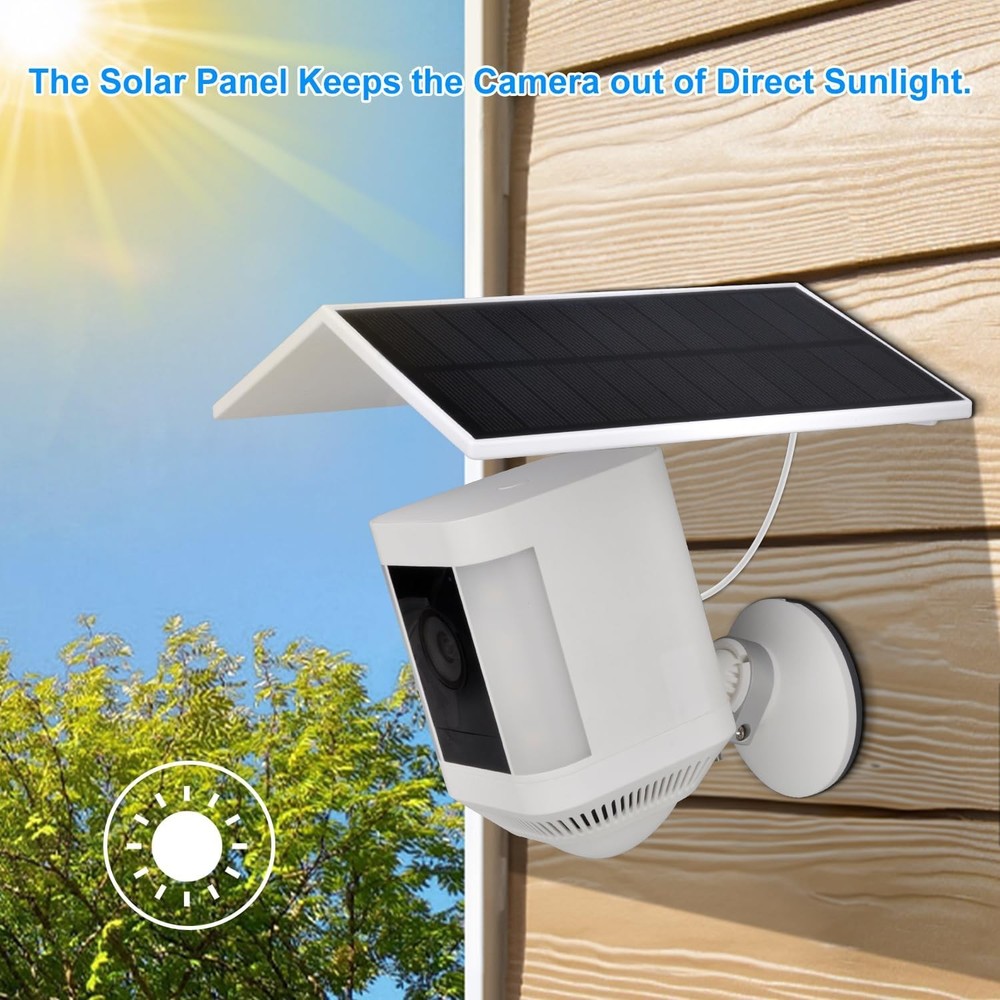 Solar Panel for Ring Camera Spotlight Cam Plus/Pro(Battery) & Stick Up Cam/Pro B