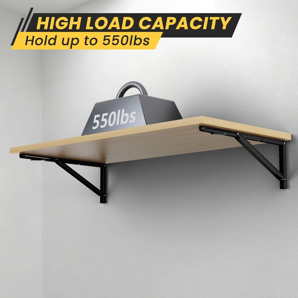 Wall Mounted Folding Workbench, 47.2 x 22.8-inch Heavy Duty Foldable Work