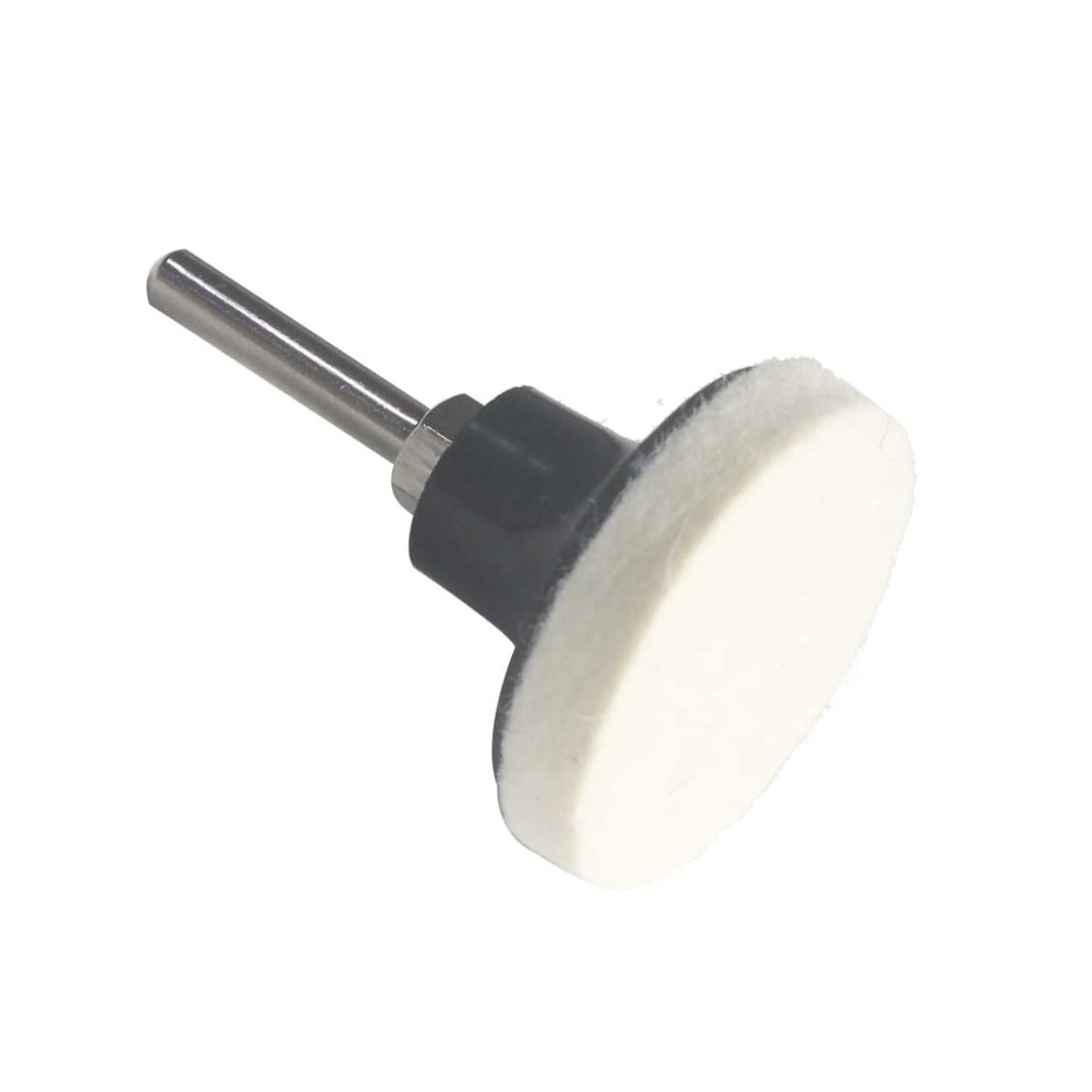 Luo ke 20 Pcs Surface Conditioning Quick Change Compressed Wool Felt White