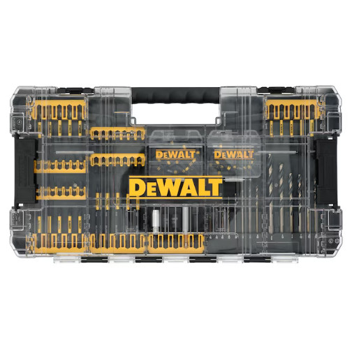 DEWALT Elite 100Pc Impact Driver Bit Set 1/4in Hex Heavy Duty Case