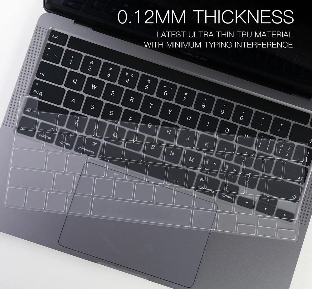 High Transparency Dustproof Keyboard Cover for MacBook Pro 13" with Touch Bar