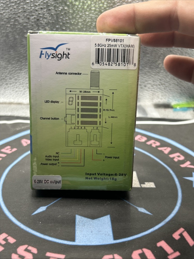 Flysight FPV58101 5.8Ghz 25mW Video Transmitter