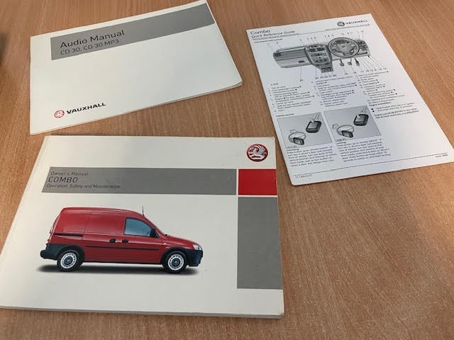 GENUINE VAUXHALL COMBO 2003-2010 OWNERS HANDBOOK MANUAL GUIDE