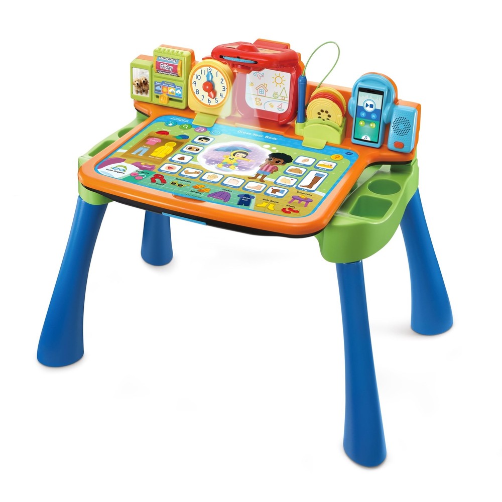 VTech Get Ready for School Learning Desk, Multicolor, 22" Tall, Infant