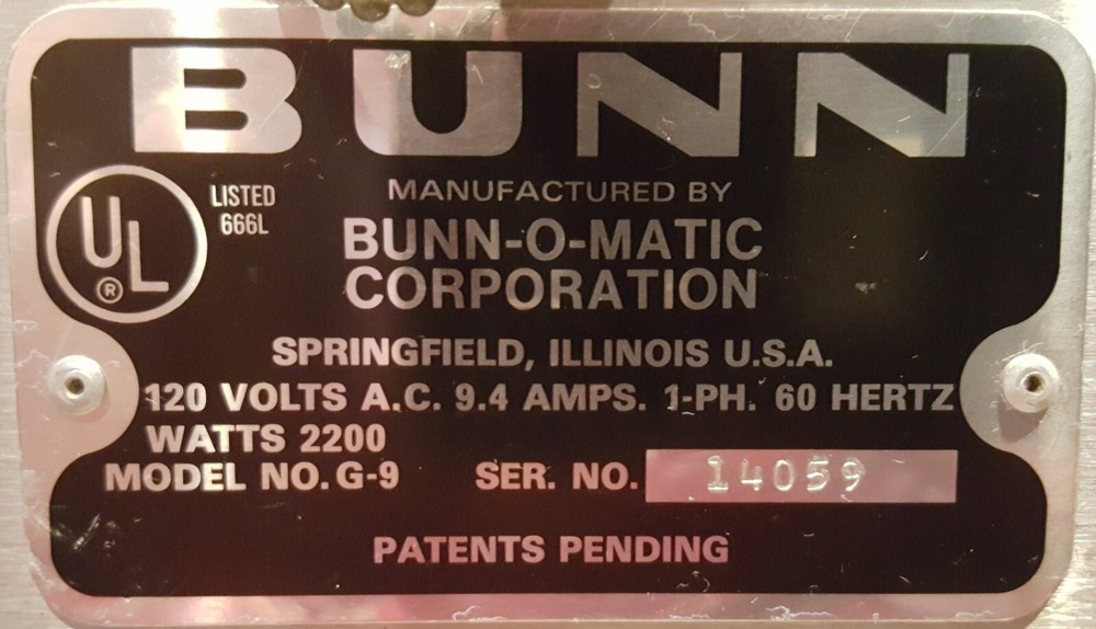 Coffee Grinder/ BUNN G-9 Hopper Precision Coffee Grinder Great Condition! ☕☕