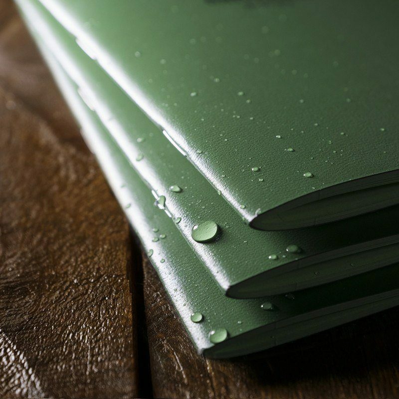 Rite In The Rain Mini Stapled Binding Notebook 3 Pack Green Field-Flex Cover