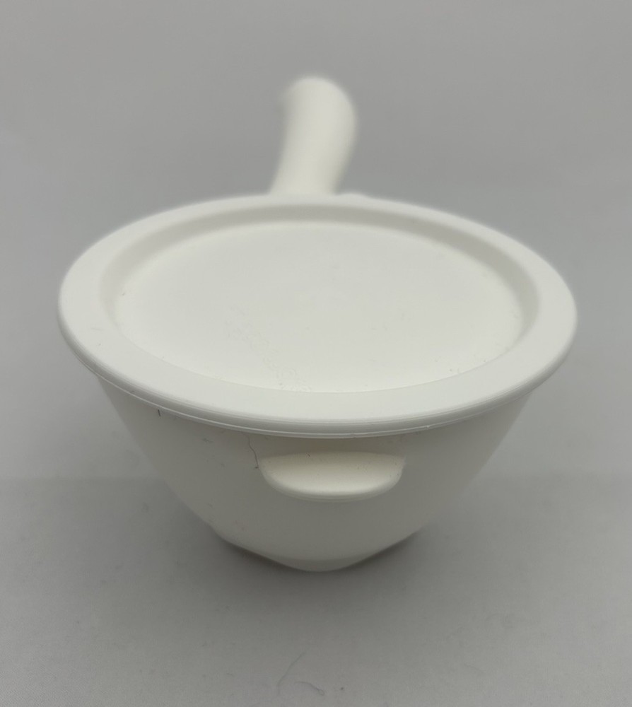 Rare Vintage Tupperware Mini Colander Strainer With Lid #4476A White