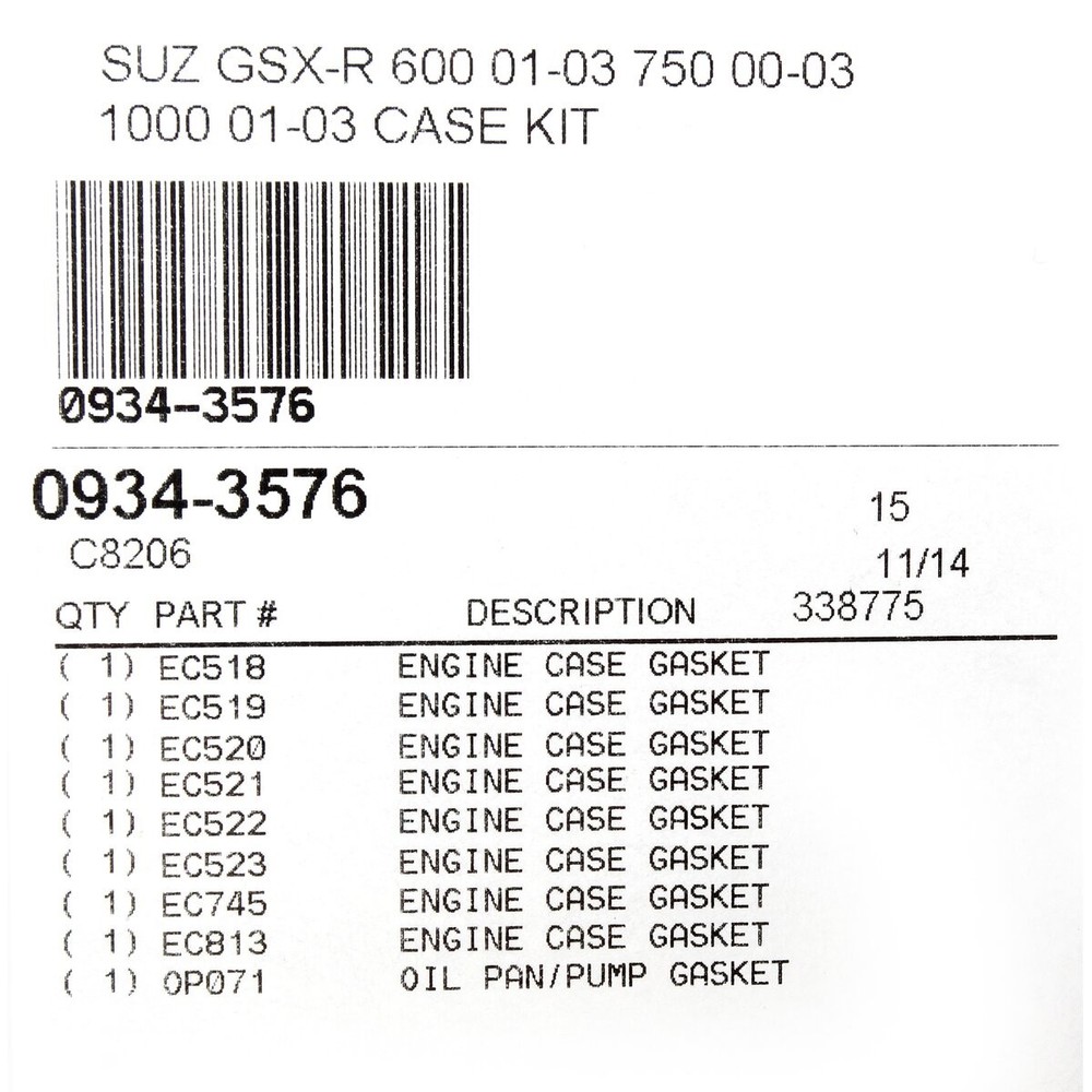 Cometic Lower End Gasket Kit - C8206