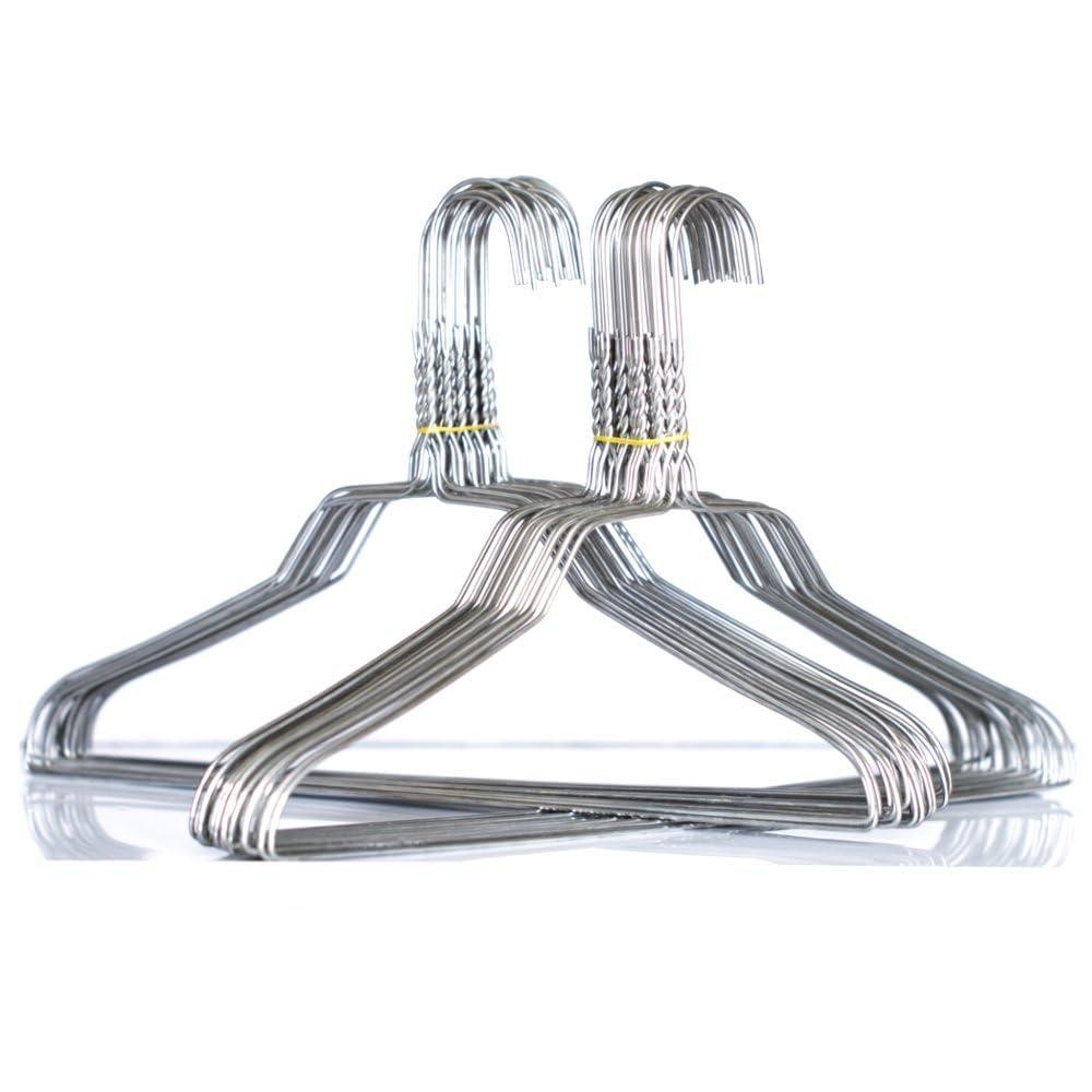 Wire Clothes Hangers - 13pc - Silver Coat Hangers