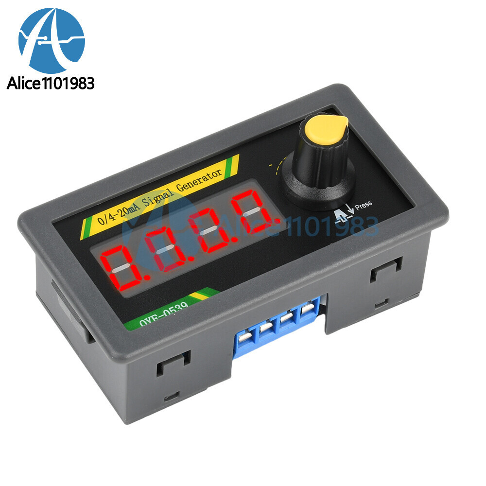 4-Digit Adjustable Voltage/Current Signal Generator Simulator PLC Analog Control