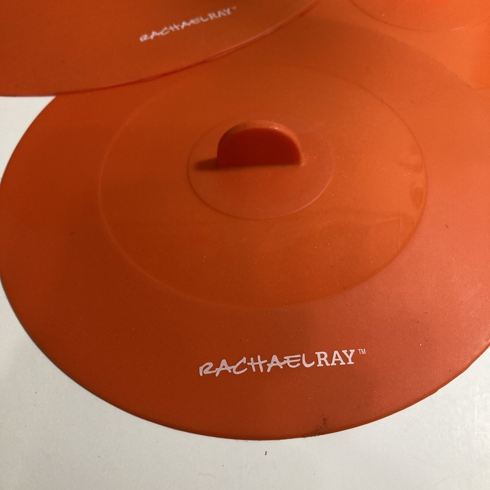 Rachael Ray orange tops silicone suction lids