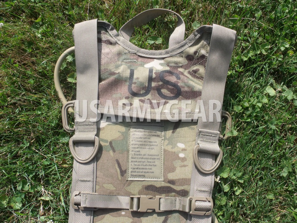 US MOLLE II Multicam Hydration System Carrier or 100 oz 3L Bladder Bag Back Pack