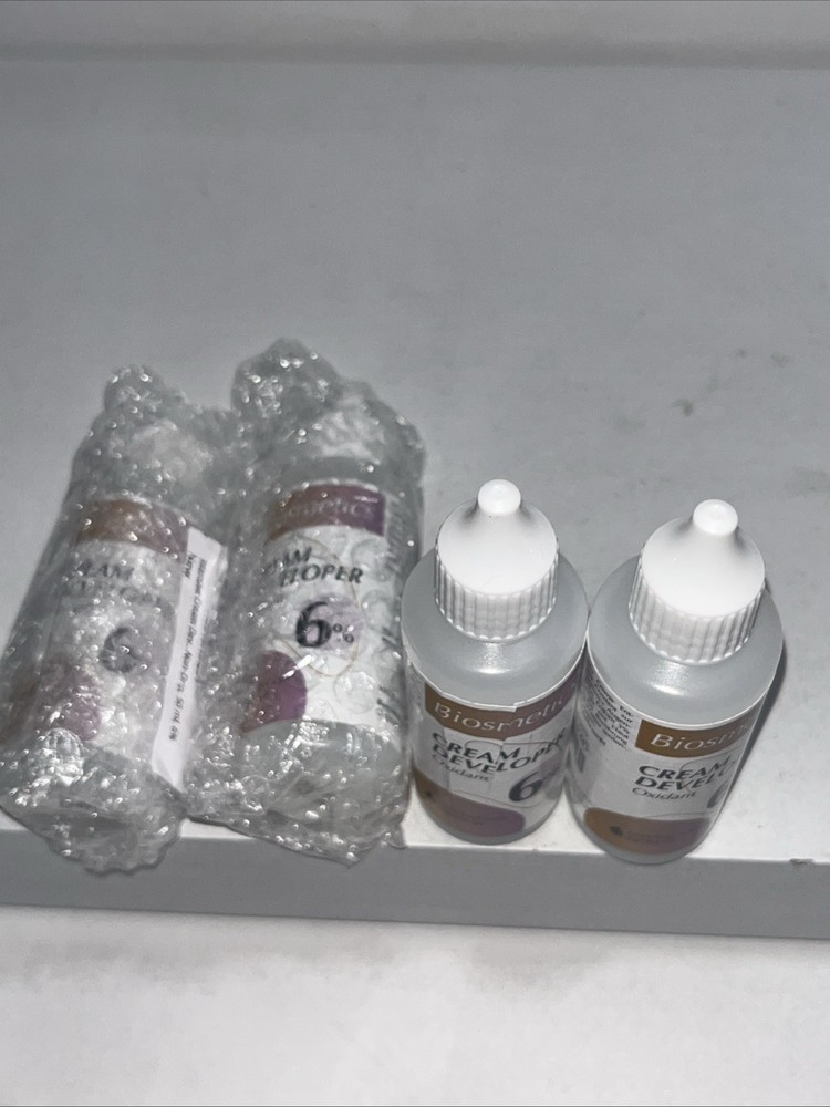 4 New 6% Cream Developer For Eyelash & Eyebrow Tint, 1.69oz Each