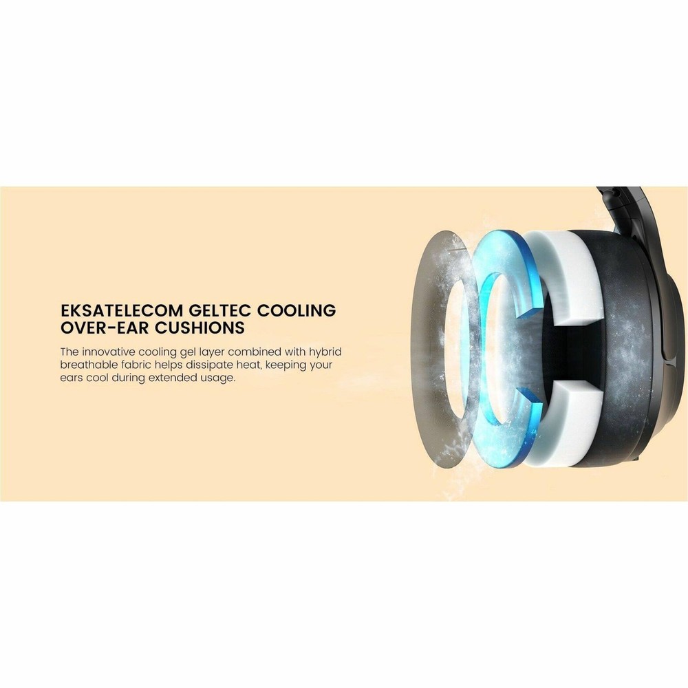 EKSA Telecom - H1 Pro AI-Powered Wireless Headset - Black