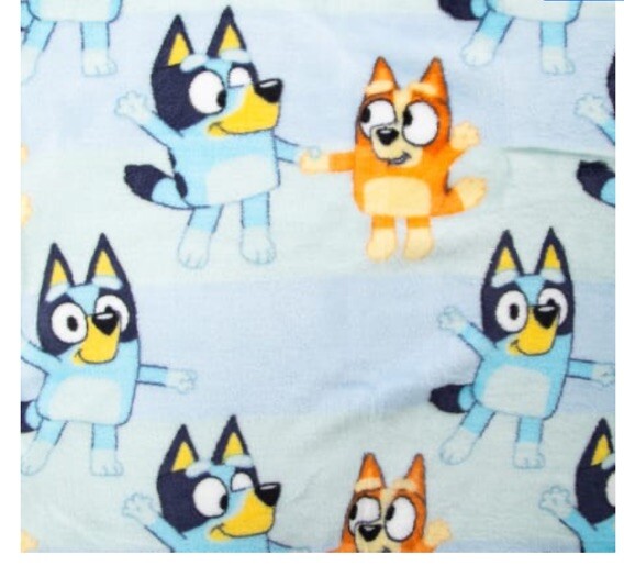 🔥Bluey Plush Throw Blanket 45" x 60" Bingo Soft BNWT🔥